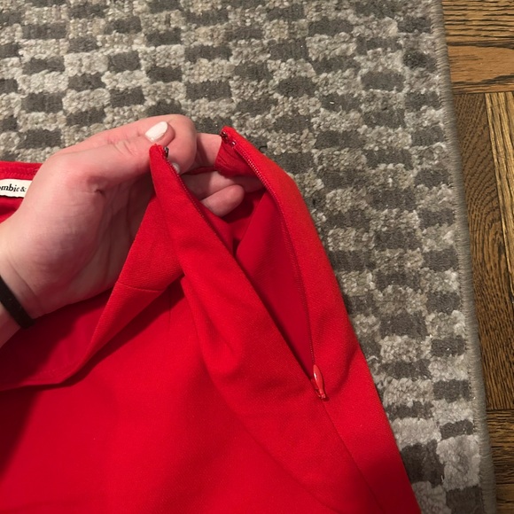 Abercrombie & Fitch Vibrant Red A-Line Skirt - Picture 3 of 5